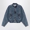 Alaia Rounded Denim Racing Jacket Women