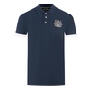 elegant cotton polo with contrast logo men's emblem