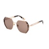 Brown Metal Sunglasses Degraded Style