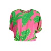 chic  viscose blouse with contrasting women's details