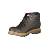 contrast laced boots with iconic men's logo