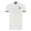 elegant cotton polo with signature men's details