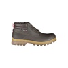 contrast laced boots with iconic men's logo