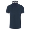 elegant cotton polo with contrast logo men's emblem
