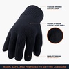 Men's Warm Dual Layer Knit Gloves with Soft Built-In Liner (Pack of 12 Pairs)