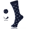 6 Pack Mens Cotton Dress Socks Mid Calf Argyle Pattern Solids Set