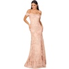 Women's Off Shoulder Lace Mermaid Gown