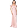 Women's Off Shoulder Satin Gown