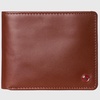 Mens RFID Protected Leather Wallet Center Flip Commuter Bifold 2 ID
