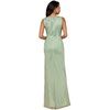 Women's Asymmetrical, Beaded Gown
