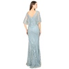 Women's Cape Sleeve Mermaid Gown