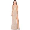 Women's Beaded v-neck dress with slit