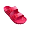 Comfort Slides Double Buckle Adjustable Scooby Flat Sandals