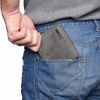 Unisex RFID Safe Zipper Wallet Genuine Leather Zip Around Bifold