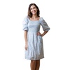 Women's Smocked Bubble Sleeve Dress