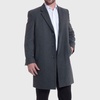 Luke Wool Mens Tailored 37" Walker Jacket Top Coat Car Coat Overcoat