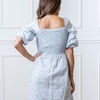 Women's Smocked Bubble Sleeve Dress