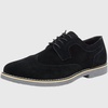 Beau Mens Dress Shoes Genuine Suede Wingtip Brogue Lace Up Oxfords