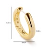 - Gold Hoop Earrings - Giulia Medium