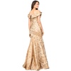 Women's Off Shoulder Brocade Mermaid Gown