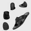 Men's Saul Faux Leather Slide Sandals Dressy Indoor Outdoor Shoes