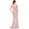 Women's Short Sleeve, Beaded Mermaid Gown