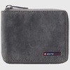 Unisex RFID Safe Zipper Wallet Genuine Leather Zip Around Bifold