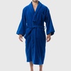 Pure Cotton Men Terry Cloth Bathrobe Super Absorbent Hotel Spa Robe
