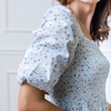 Women's Smocked Bubble Sleeve Dress