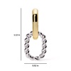 - Double Hoop Earrings - Ash Double Two Tone