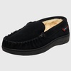 Yukon Men's Suede Shearling Moccasin Slippers Moc Toe Slip On Shoes