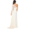 Women's One Sleeve Beaded Gown