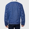 Men's Sherpa Lined Denim Jacket Classic Button Up Jean Trucker Coat