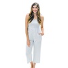Women's Organic Cotton Smocked Button Front Jumpsuit