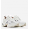 Modern Marble Sneaker in White and Avion