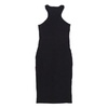 Rib Midi Dress Black