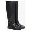 Women's Black Knee-High Boots with Wide Shaft Estro ER00115917