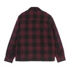 Sherpa Lined Padded Shirt Maroon