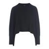 Kimono Blouse in Black Wool Blend