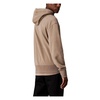 Beige Hooded Sweatshirt with Single Pocket