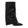 Leather heeled ankle boots