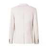 Beige Button Jacket with Patch Pockets
