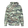 Oversized Camo Sweatshirt with Rhinestone Logo