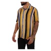 Yellow Striped Silk Shirt