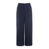 Dark Midnight Linen Trousers Loose Fit