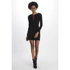Black Rib Minidress