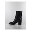 Leather Ankle Boots with Buckle Straps