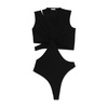 Black V-Neck Sleeveless Top