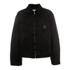 Canvas Jacket with Striped Lining
