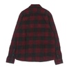 Maroon Flannel Long Sleeve Shirt